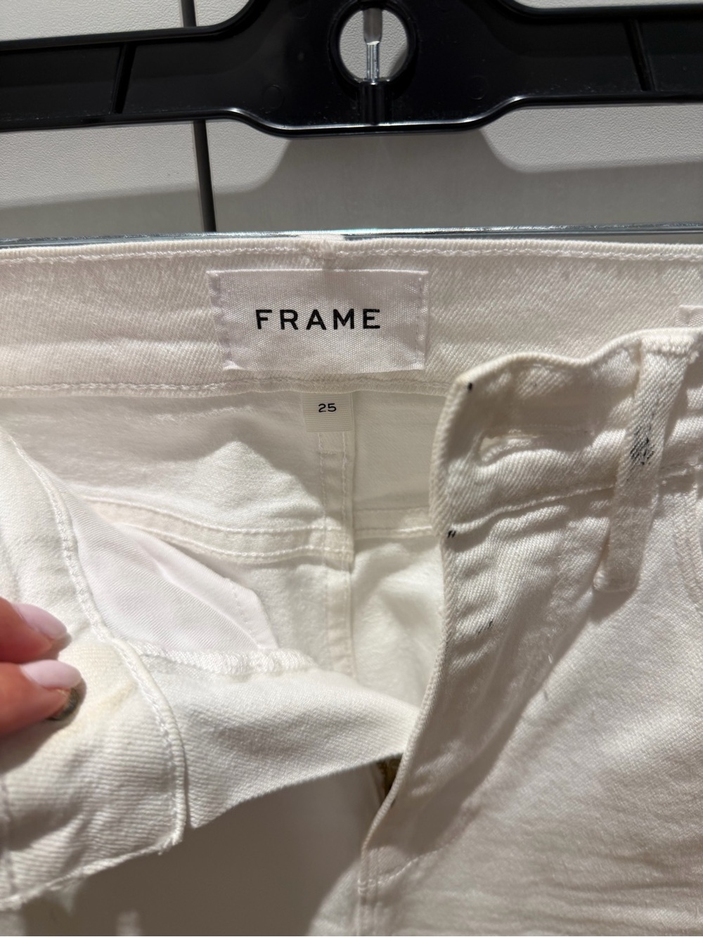 Frame Denim Off-White High-Rise Women's Jeans